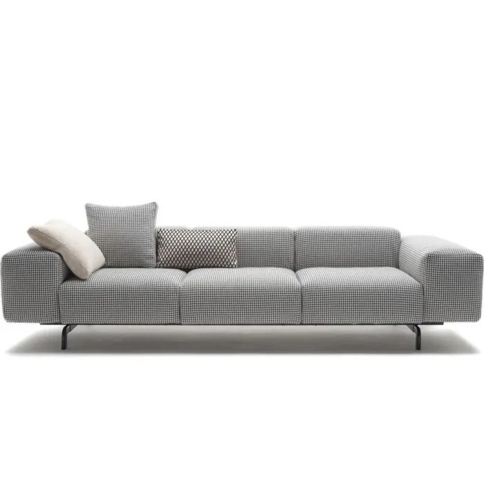 Kartell Largo bank-Zwart-3 zits Tijdelijk Beschikbaar
