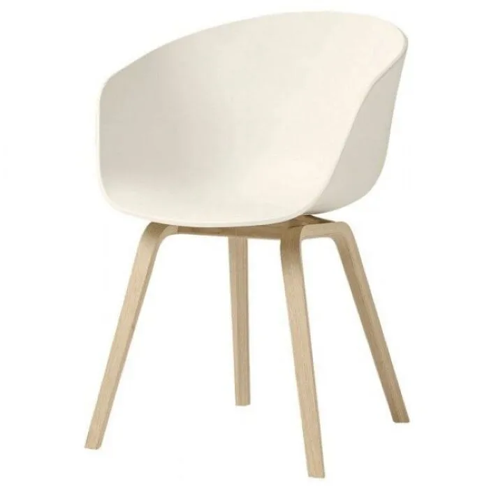 HAY About a Chair AAC22 stoel eiken onderstel-Melange Cream Korting