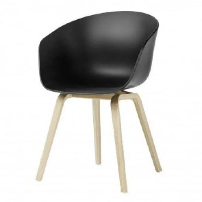 Weekendaanbieding HAY About a Chair AAC22 stoel eiken onderstel-Antraciet