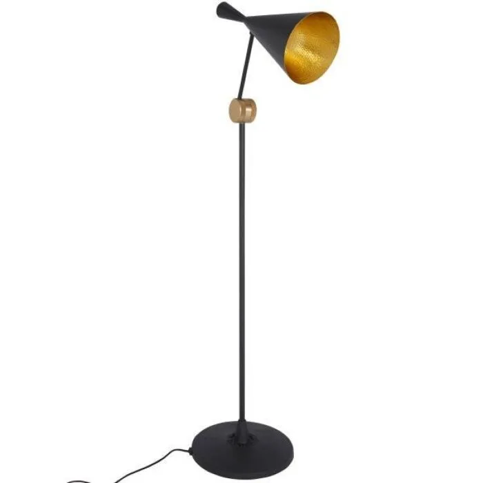 Rechtstreeks Van De Fabrikant Tom Dixon Beat Light vloerlamp-Zwart