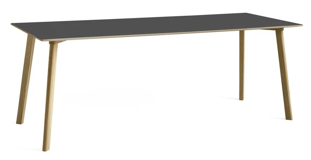 Hay CPH Deux 210 tafel 200x75 water-based gelakt eiken onderstel-Stone grey Dagaanbieding