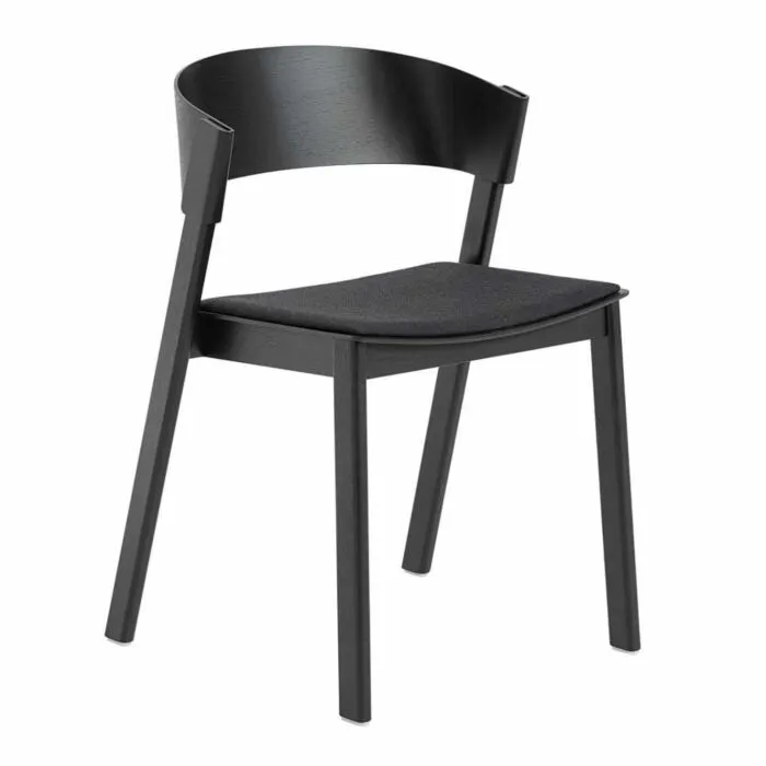 muuto Cover Side Chair textiel zit-Black Nu Kopen