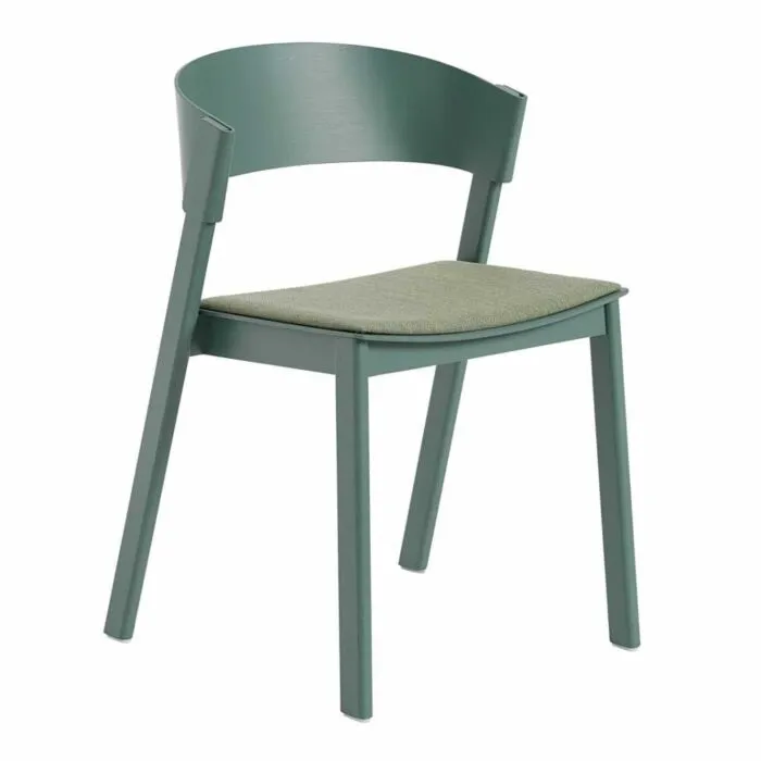 Merkproduct muuto Cover Side Chair textiel zit-Green