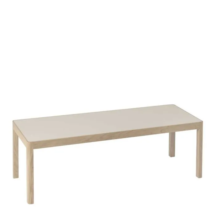 muuto Workshop salontafel 120x43 cm-Warm Grey Linoleum Flitsaanbieding