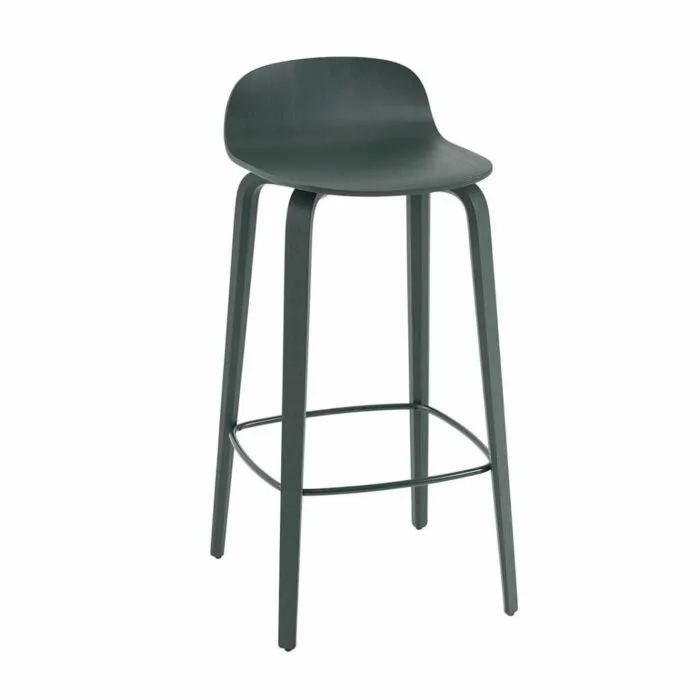 muuto Visu barkruk-Zithoogte 75 cm-Dark green Shop Nu