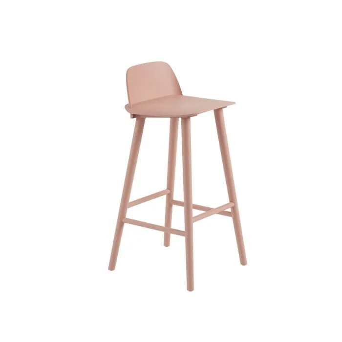 Betaalbaar muuto Nerd eiken barkruk-Zithoogte 75 cm-Tan Rose