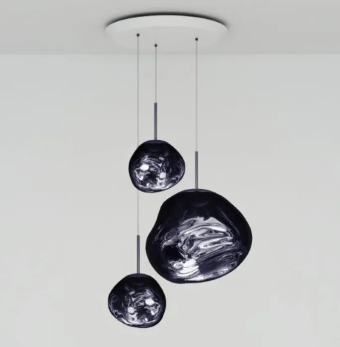 Finale Uitverkoop Tom Dixon Melt Trio LED hanglamp-Smoke