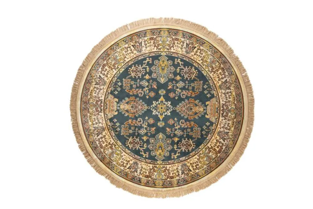 Koop Vandaag vanHarte Raz rond vloerkleed Camel -Ø 160 cm