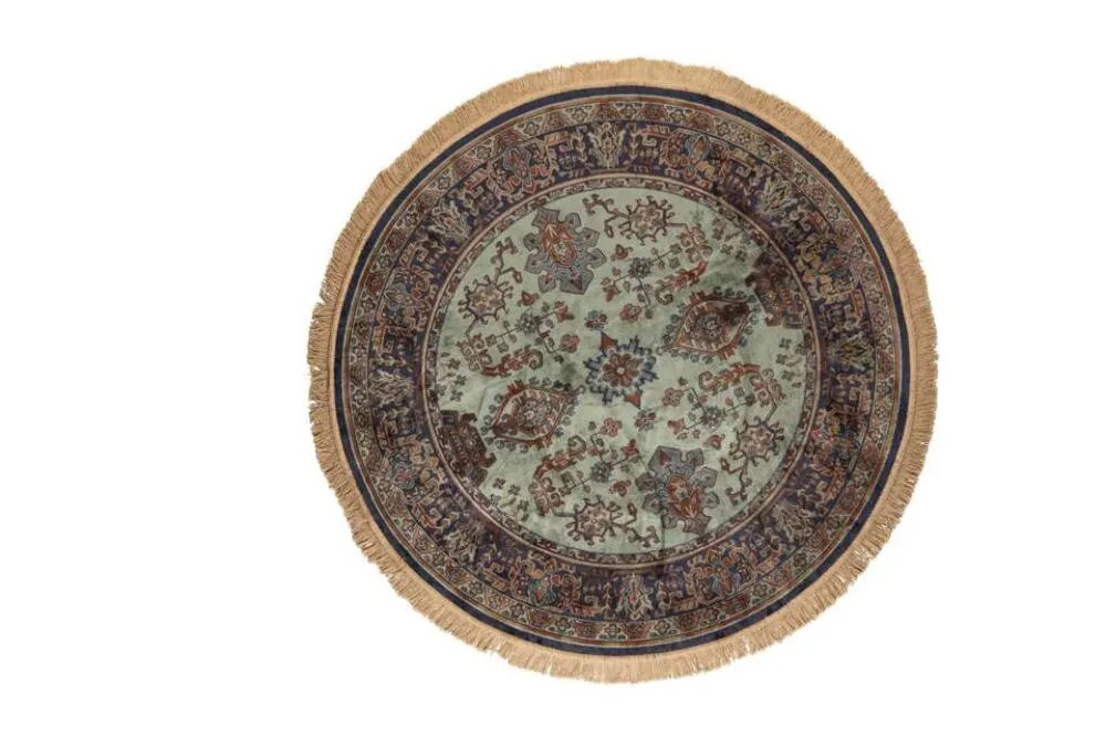 vanHarte Raz rond vloerkleed Groen-Ø 160 cm Aanbieding