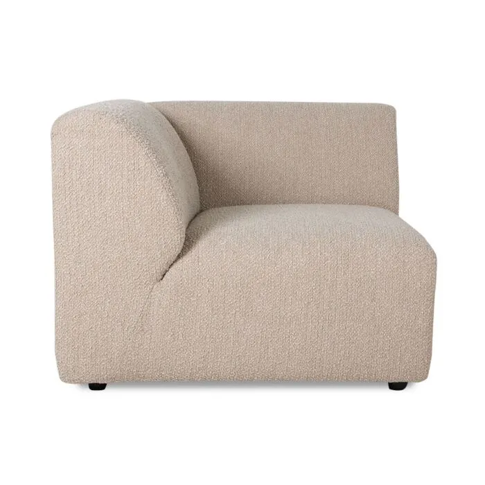 Beste Prijs HKliving Jax bank element links-Boucle taupe