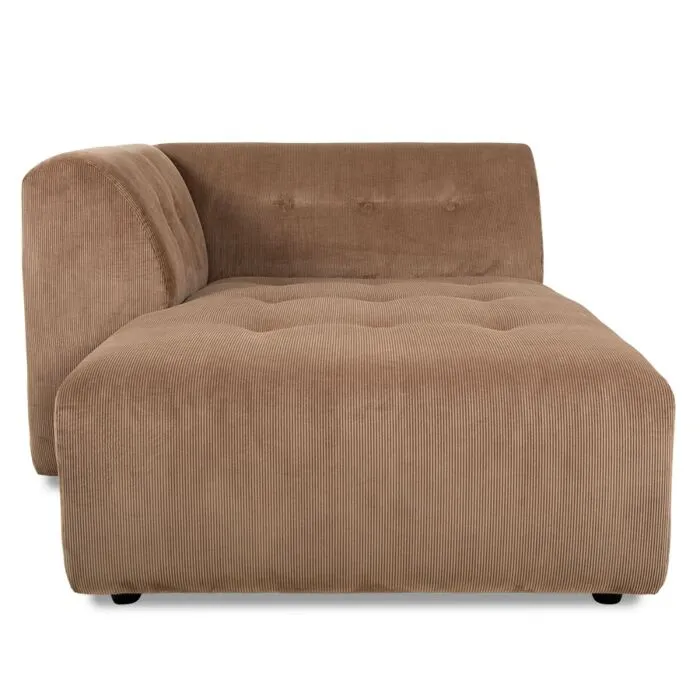 Uitverkoop HKliving Vint bank element 1,5-zits divan links-Bruin