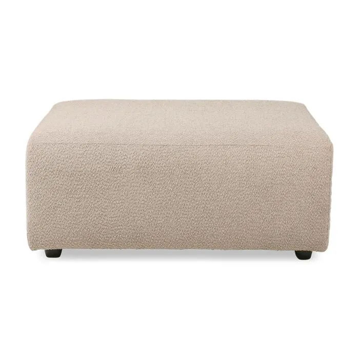 Voordeelprijs HKliving Jax bank element hocker-Boucle taupe