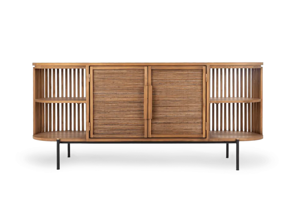 Weekendaanbieding d-Bodhi Coco deurtjes dressoir-160x44x70 cm