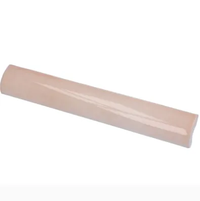 Direct Verzonden Pencil bullnose aldeia roze glanzend met 1 afgewerkte kant 3 x 20 cm