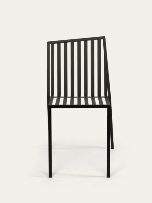 Korting Studio HENK Trace tuinstoel-Zwart-Links aflopend