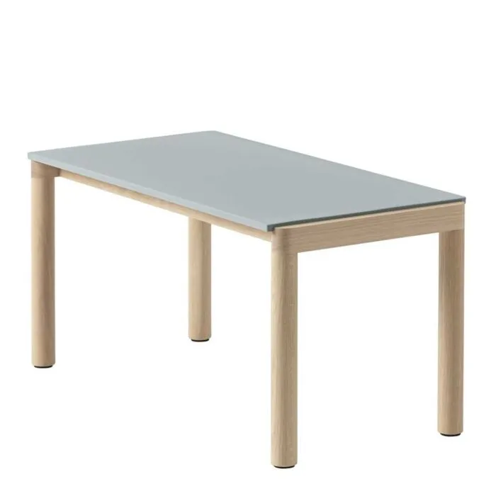 muuto Couple salontafel 40x84-Pale Blue Plain-Oak Gratis Retour