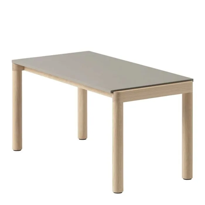Merkproduct muuto Couple salontafel 40x84-Taupe Plain-Oak