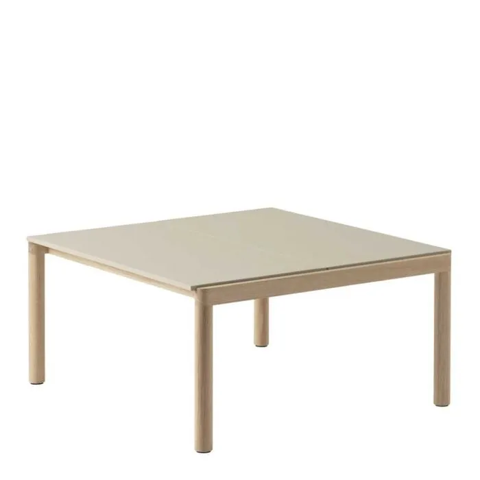 muuto Couple salontafel 80x84-Sand Plain-Oak Speciale Aanbieding