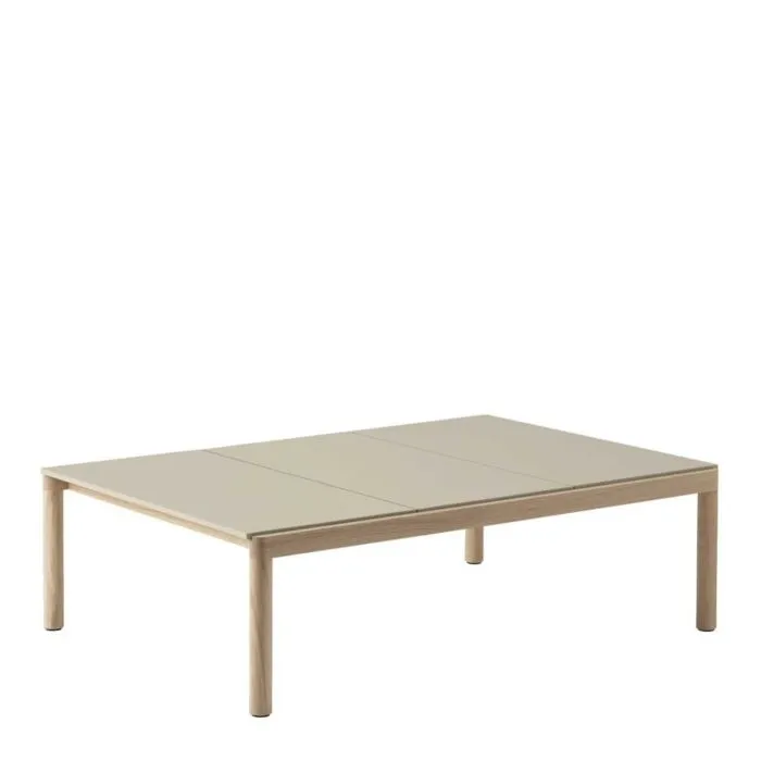 muuto Couple salontafel 120x84-Sand Plain-Oak Hete Deal