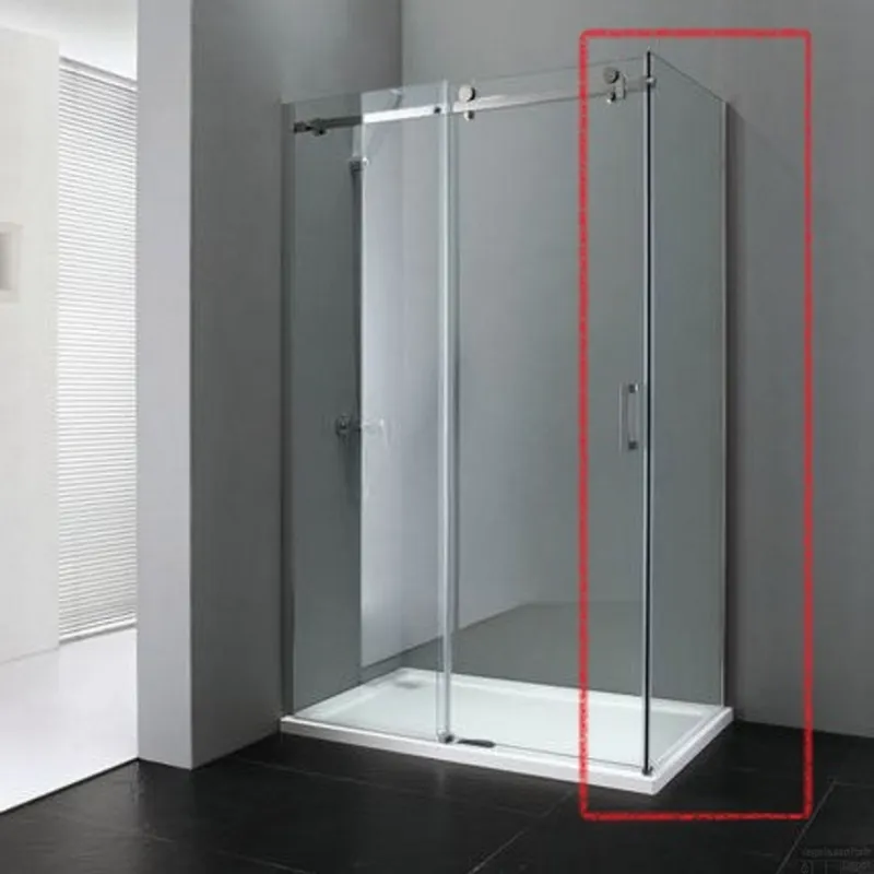 Zijwand Sanilux Fleur 80x200cm 8mm tbv nisdeur Fleur Direct Beschikbaar