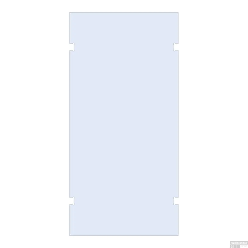 Speciale Aanbieding BRAUER Wand 110 helder glas tweezijdige uitsparingen