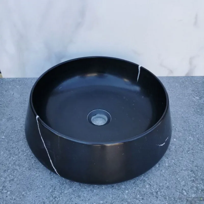Waskom Sanilux Opzetkom 41x13 cm Zwart Exclusieve Aanbieding