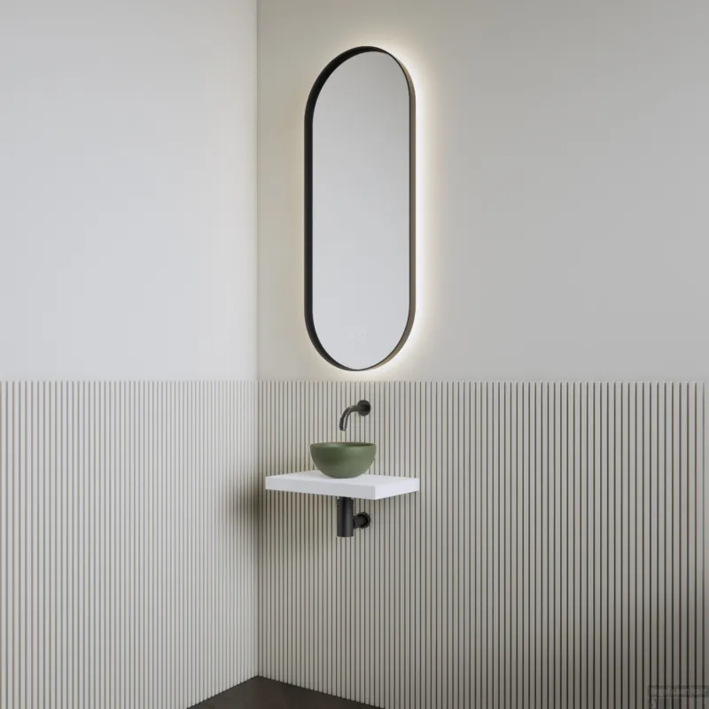 Fonteinset BWS Leto Planchet Kristal Wit Waskom Mat Olijf Groen Flitsaanbieding
