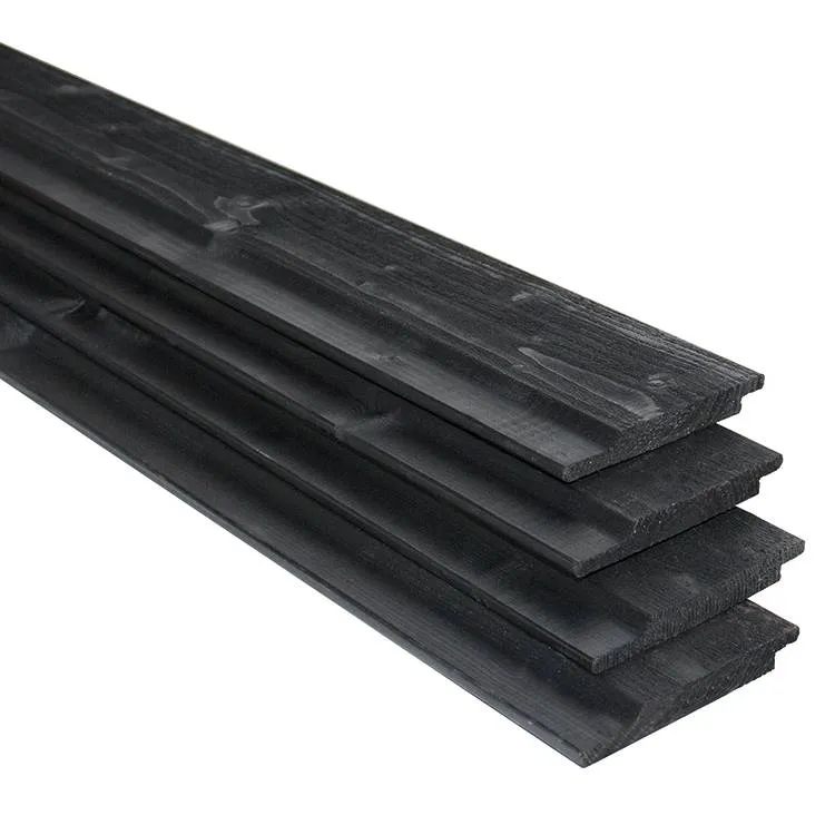 Beste Prijs Noord-Zweeds Vuren Halfhouts Rabat 19 x 145mm (1.9 x 14.5 cm) Zwart gespoten - Vuren Halfhouts Rabat 1.9x14.5x420cm