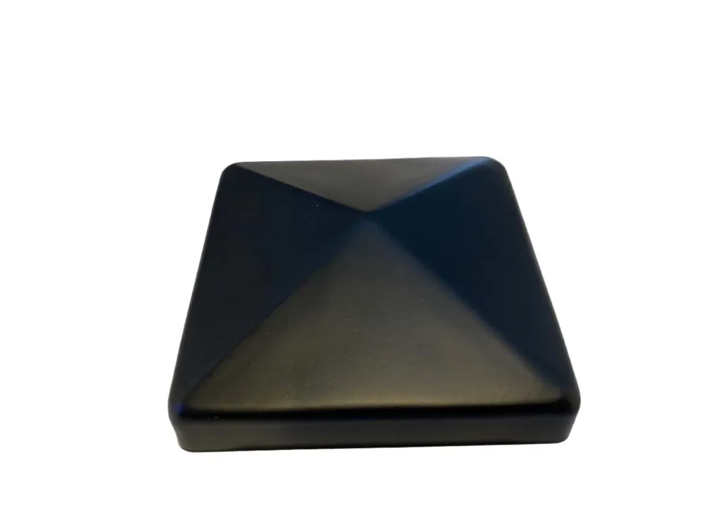 Piramide afdekkap zwart voor bescherming van houten palen - Afdekkap|zwart|151x151mm Gratis Retour