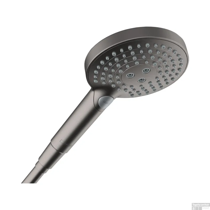 Snelle Levering Handdouche HansGrohe Raindance Select S PowderRain 120 3jet Geborsteld Zwart Chroom