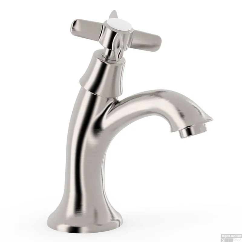 Actieprijs Wastafelkraan Tres Clasic 1 waterleiding of voormengsysteem RVS