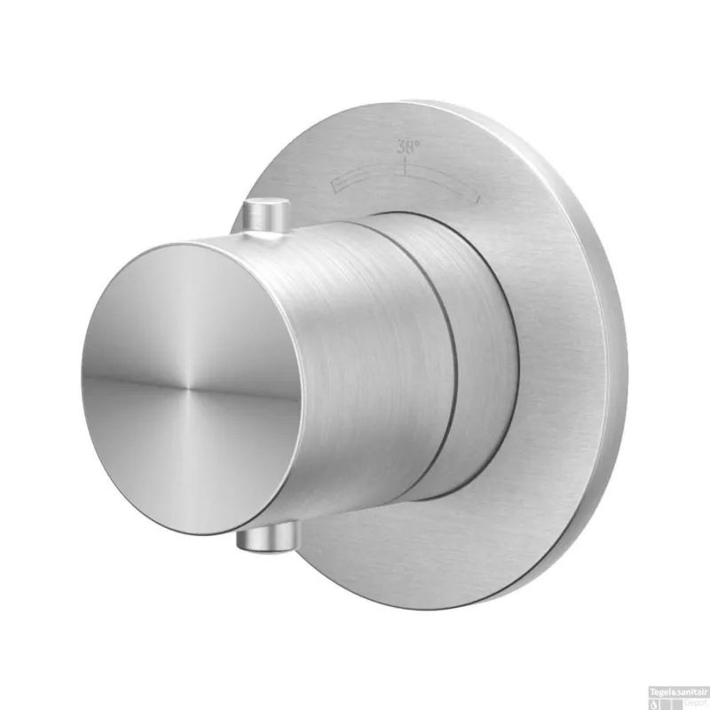 Afbouwdeel IVY Concord Doorstroom inbouwstopkraan Symmetry Met Rond Rozet Geborsteld RVS316 Shop Nu