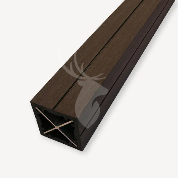 Duofuse composiet paal | graphite black | 9x9 cm | 270 cm Direct Beschikbaar