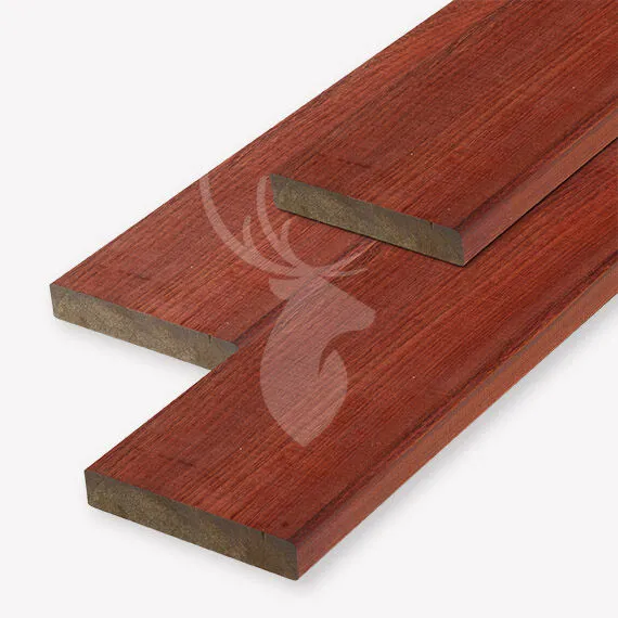 Padouk geschaafde (kant)plank | 2,1x14 cm | 425 cm Aanbieding
