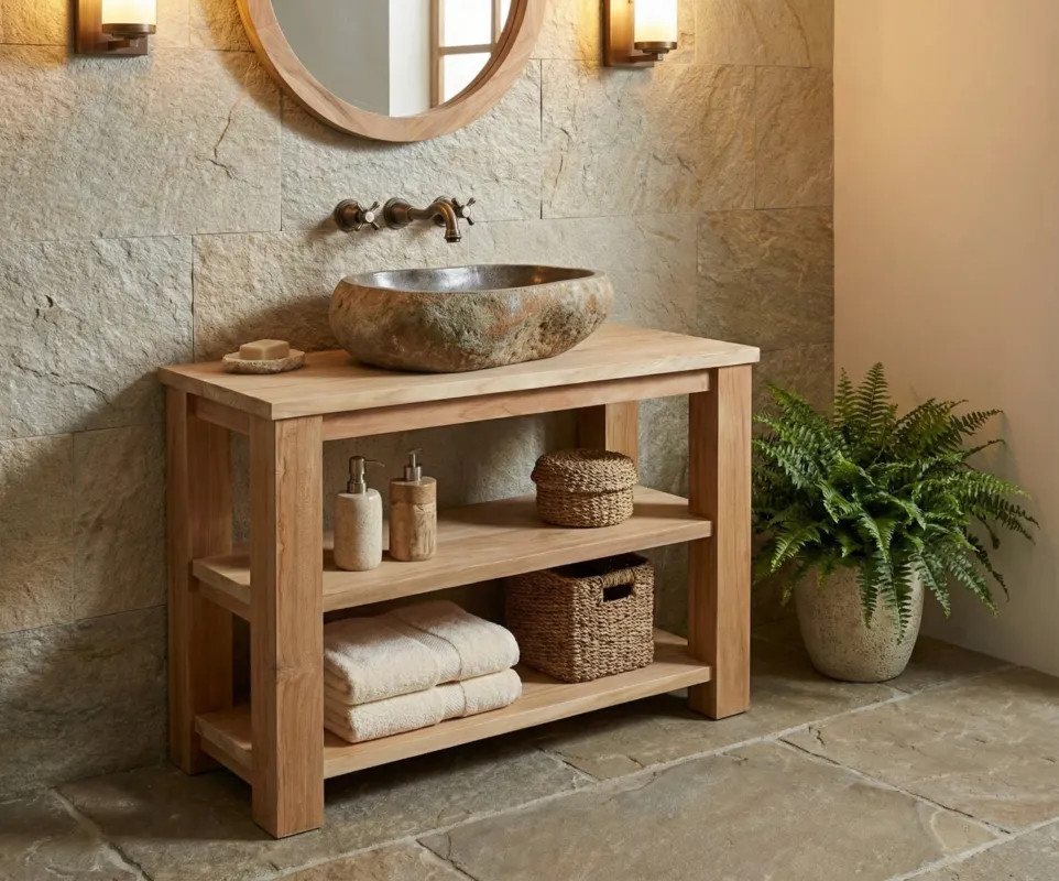 Betaalbaar Teak Badkamermeubel Linean