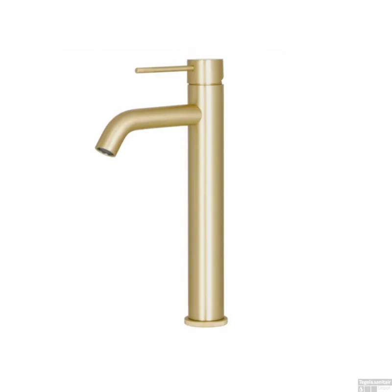 Seizoensaanbieding Best-Design "Nancy-Nerola" Hoge-Wastafelmengkraan Mat-Goud