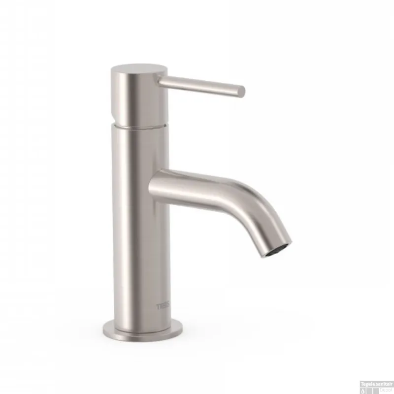 Wastafelmengkraan Tres Study Exclusive 19,5 cm 1-Knop Rond RVS Beperkte Voorraad