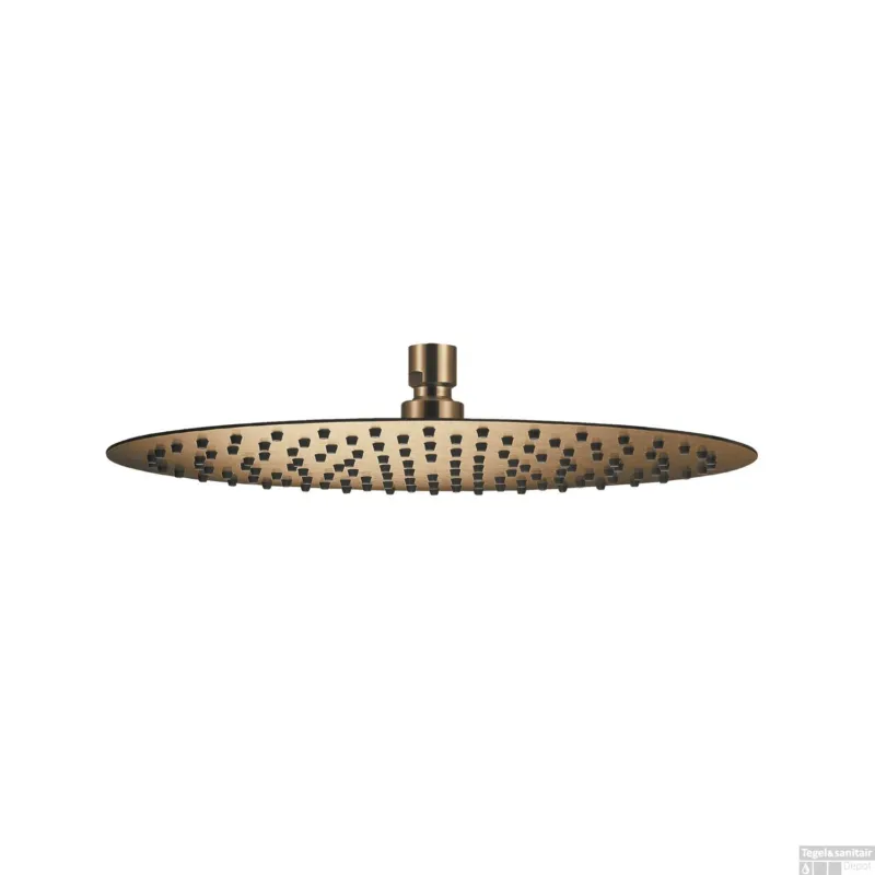 Aanbieding Hoofddouche Qisani Flow Ø 25 cm Geborsteld Goud