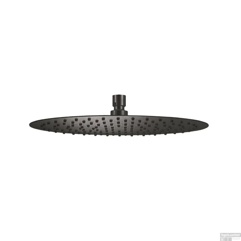 Direct Verzonden Hoofddouche Qisani Flow Ø 25 cm Geborsteld Gun Metal