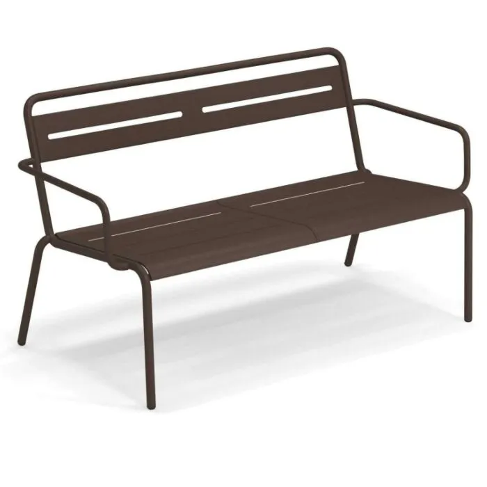 Veilige Betaling EMU Star tuinbank met armleuning-Corten