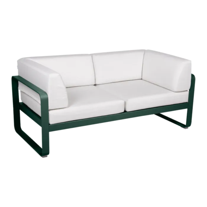 Fermob Bellevie 2-zits Club loungebank met off-white zitkussen-Cedar Green Bestel Nu
