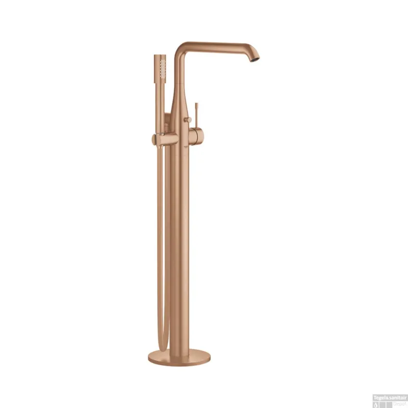 Vrijstaande Badkraan GROHE Essence New Met Douchegarnituur Warm Sunset Geborsteld Bestel Nu