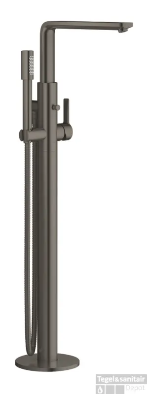Vrijstaande Badmengkraan GROHE Lineare New Hard Graphite Geborsteld Premium