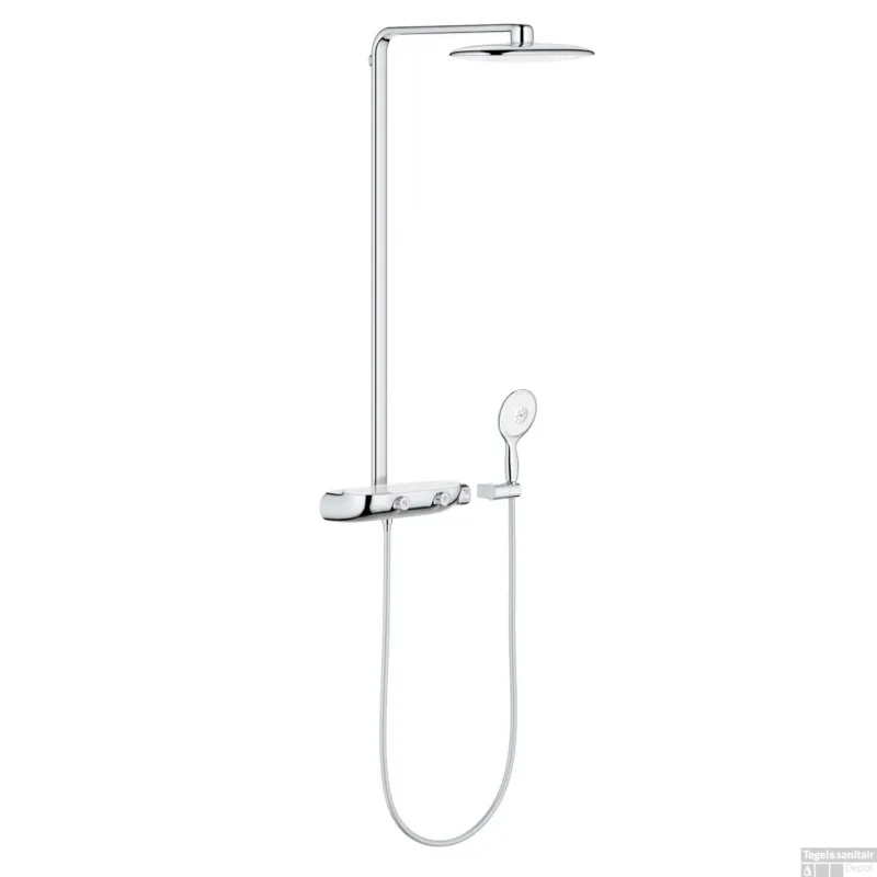 Beperkte Voorraad Rainshower Systeem SmartControl 360 MONO Douchesysteem met thermostaatkraan (Moon White)