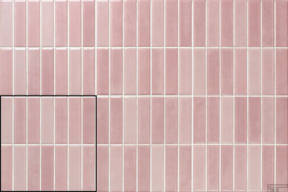 Mozaiek Stardos Mud Incision 20x20 Glans Rose (Doosinhoud 1.00 m2) Rechtstreeks Van De Fabrikant