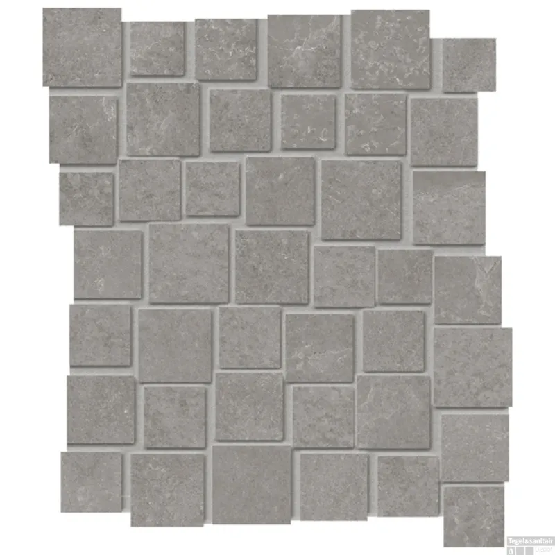 Meest Verkocht Mozaiek Douglas & Jones Fusion Bright Grey 28.7x33 cm Grijs (Prijs per Matje)