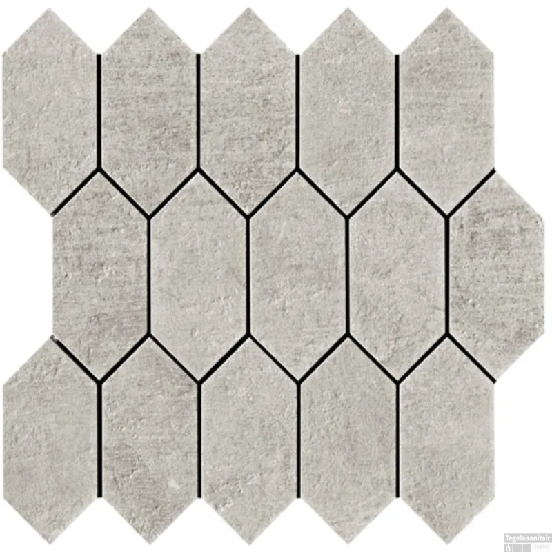 Nieuw Wandtegel Serenissima Evoca 30x30 cm Mos.Losanga Cenere (Doosinhoud 5 stuks)