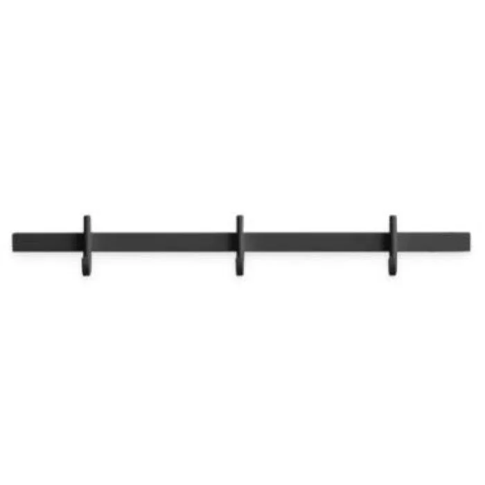 Tijdelijk Beschikbaar String Relief kapstok-3 haken-Grijs