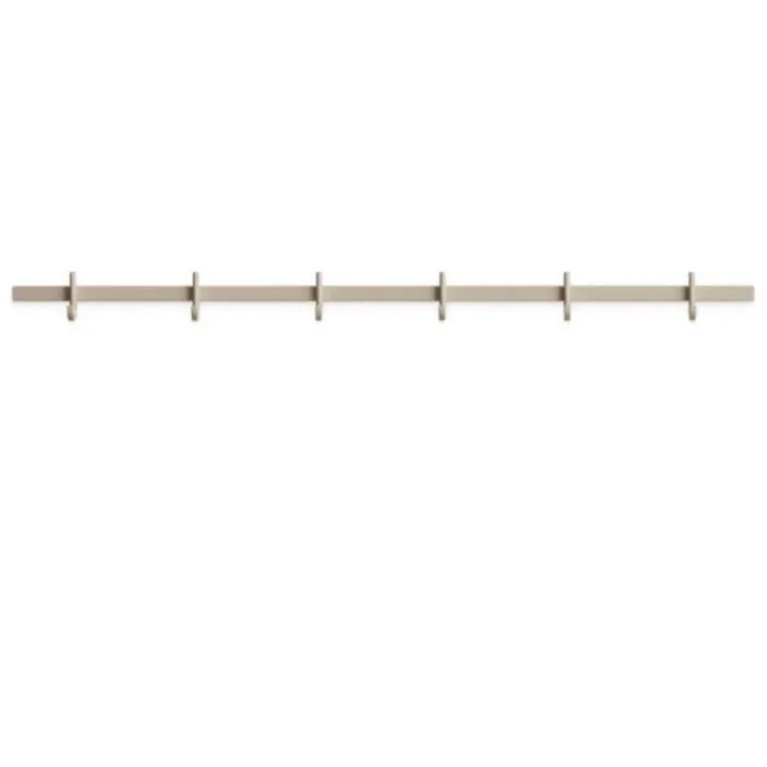 Laatste Versie String Relief kapstok-6 haken-Beige