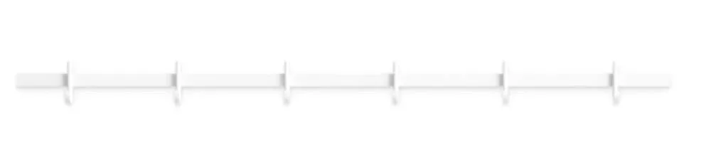 Alleen Vandaag String Relief kapstok-6 haken-Wit